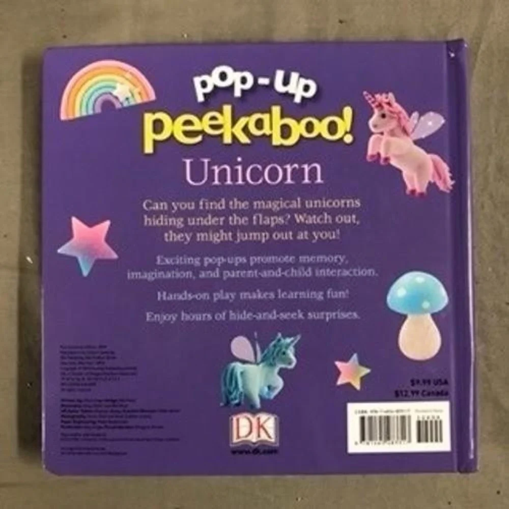 DK Pop‎ Up Peekaboo Unicorn Childrens Board Book Interactive Flaps Surprise